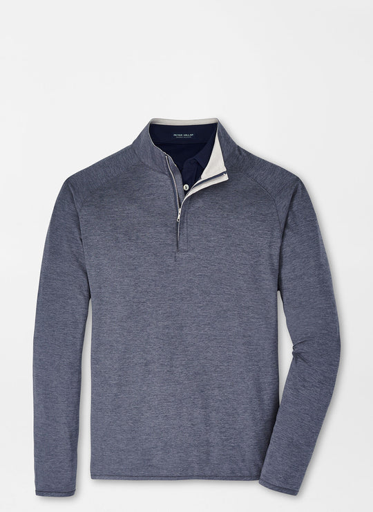 Peter Millar Stealth Performance Quarter-Zip In Steel