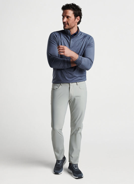 Peter Millar Stealth Performance Quarter-Zip In Steel