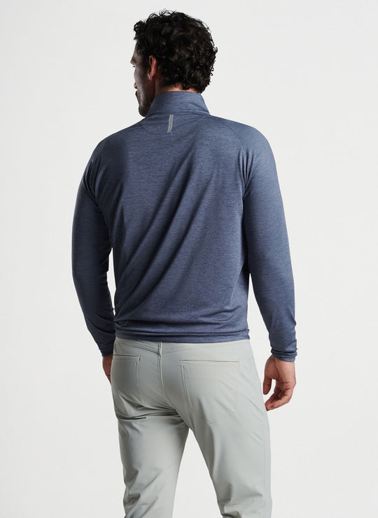 Peter Millar Stealth Performance Quarter-Zip In Steel