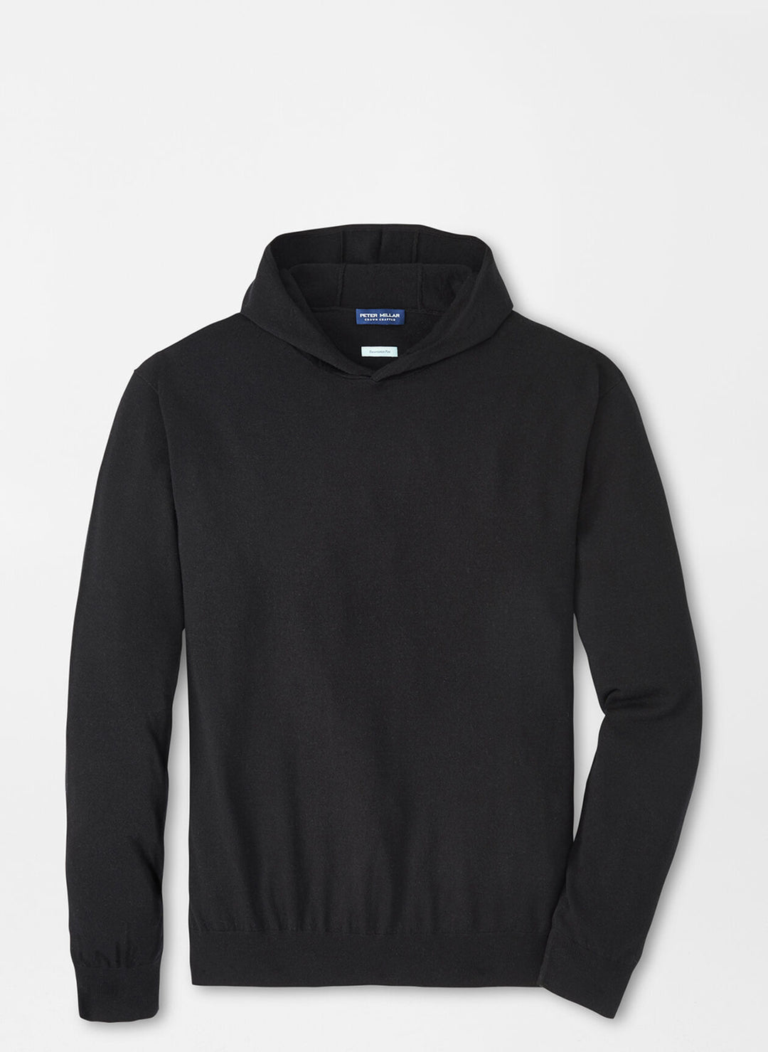 Peter Millar Excursionist Flex Popover Hoodie In Black