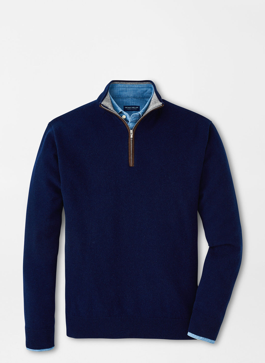 Peter Millar Artisan Crafted Cashmere Flex Quarter-Zip In Navy