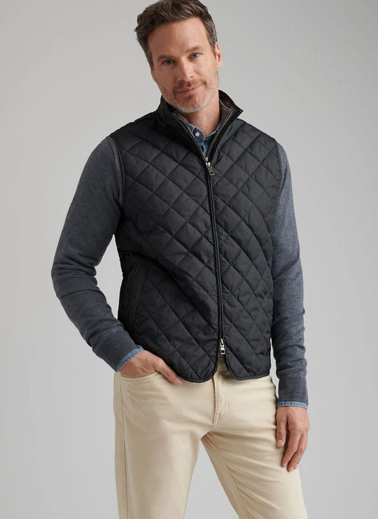 Lonesome Valley Peter Millar Essex Vest In Black