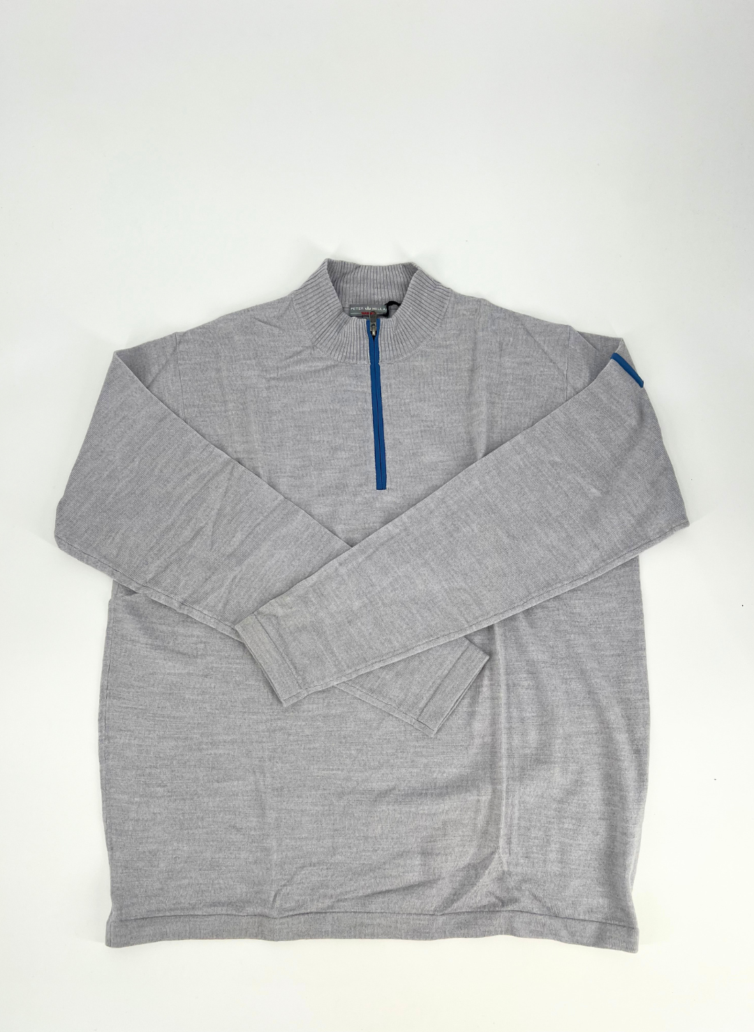Merino Q-Zip Sweater in British Grey