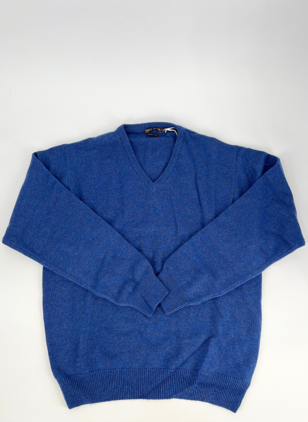 Cashmere V-Neck Sweater in Dusk Blue