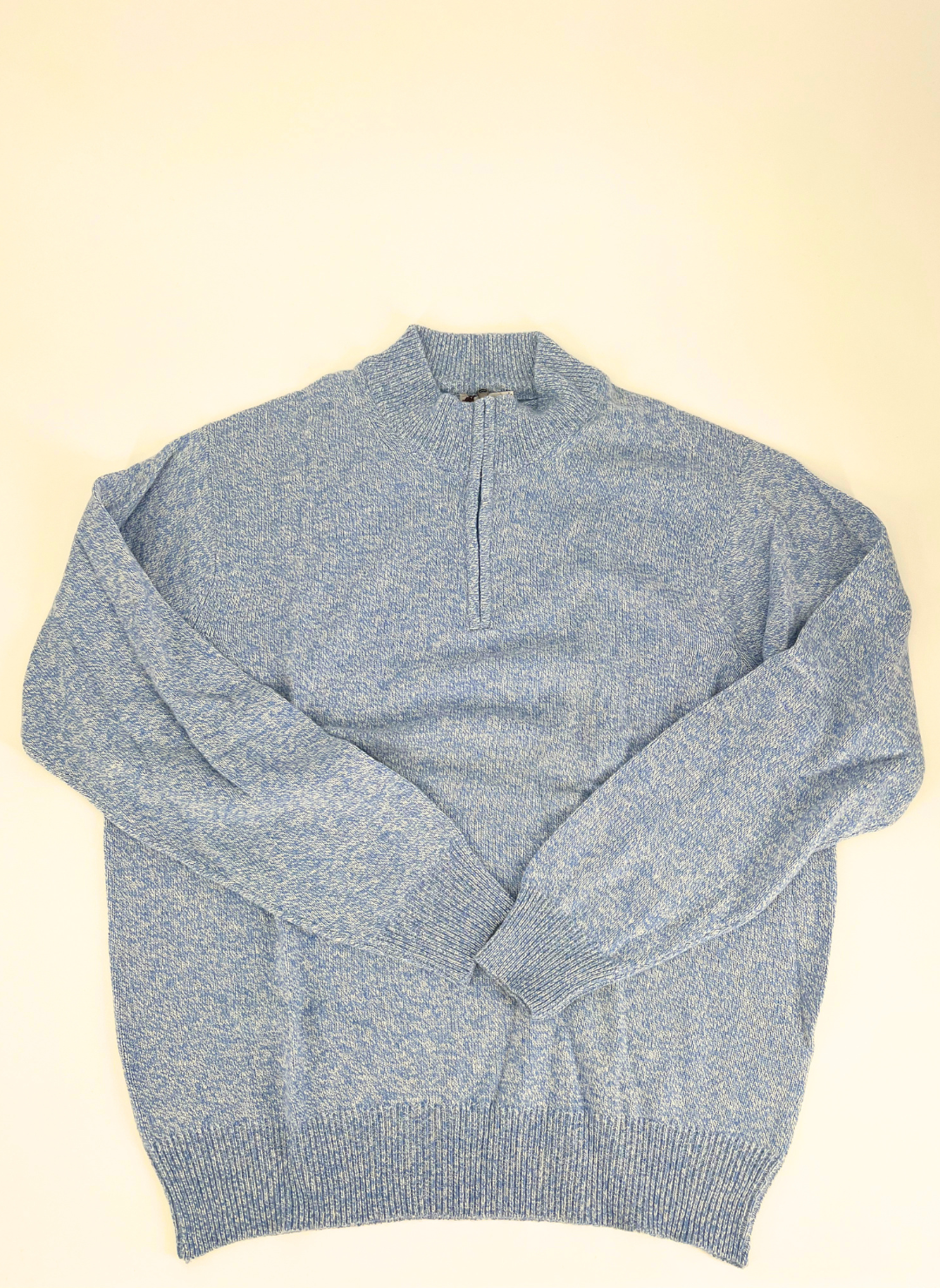 Knit Q-Zip Sweater in Dusk Blue
