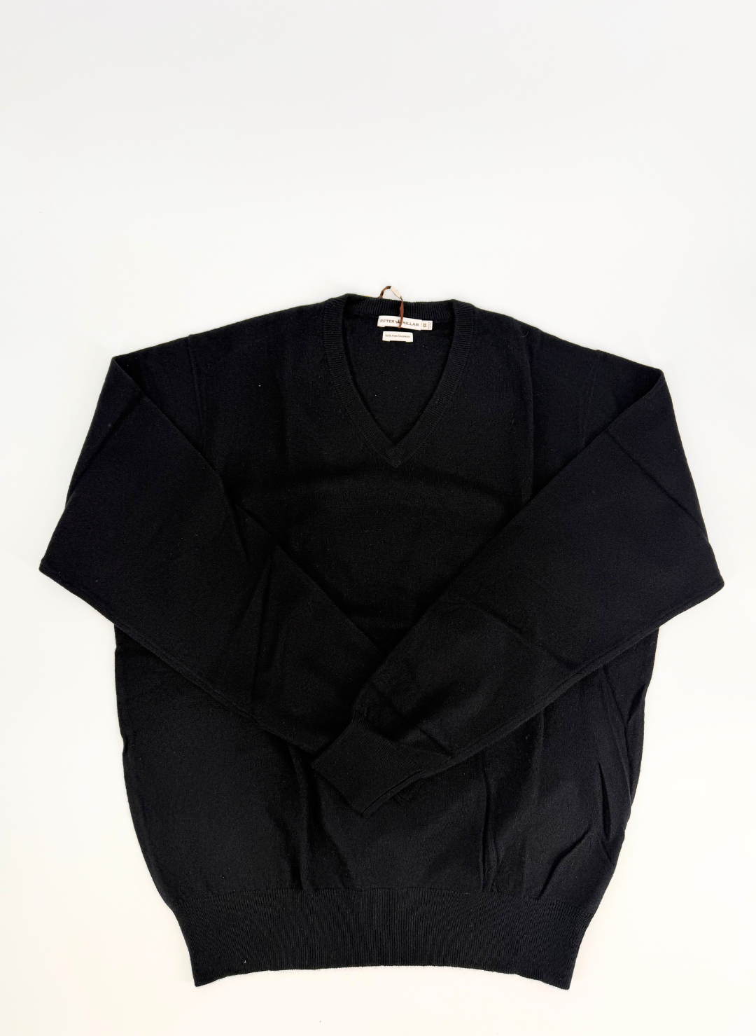 Cashmere V-Neck Sweater in Black