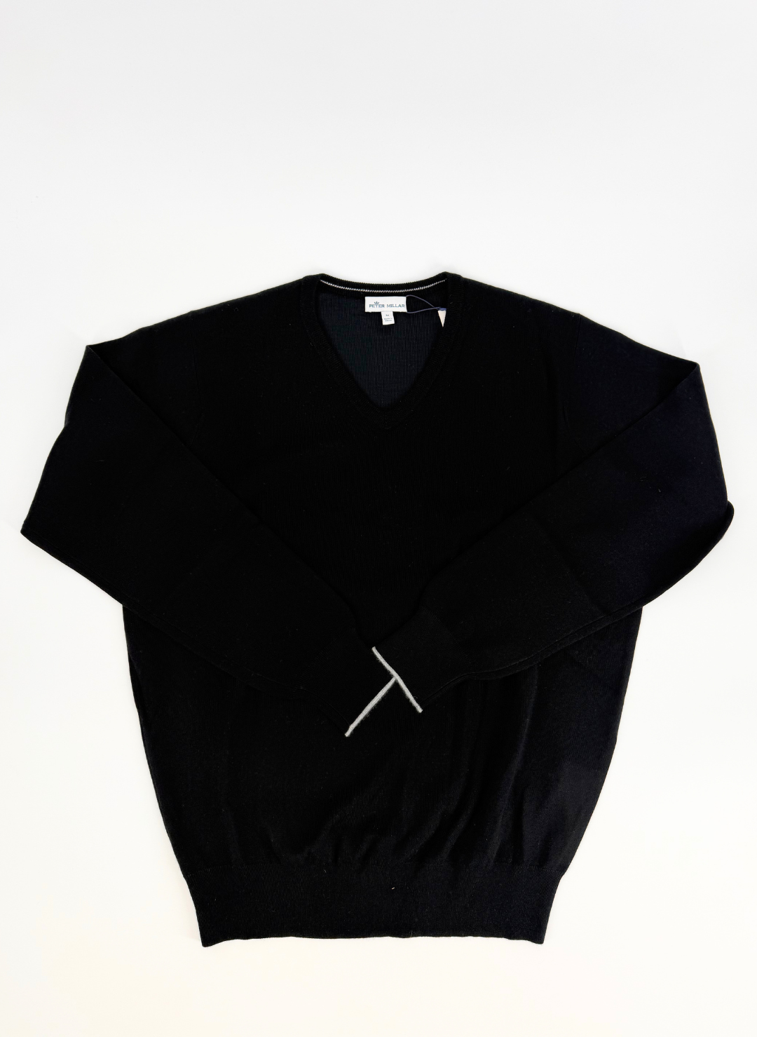 Cashmere V-Neck Sweater in Black