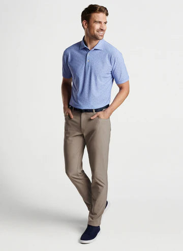 Peter Millar Brevard Flannel 5-Pocket Pant in Khaki