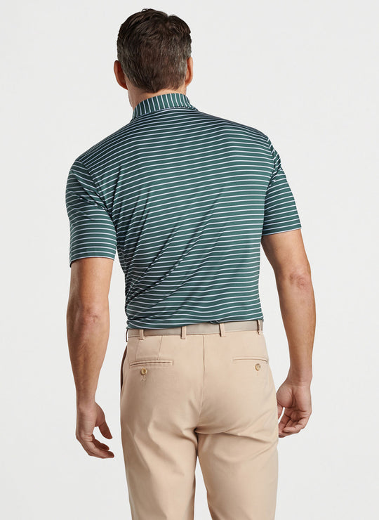 Peter Millar Drum Performance Jersey Polo In Balsam