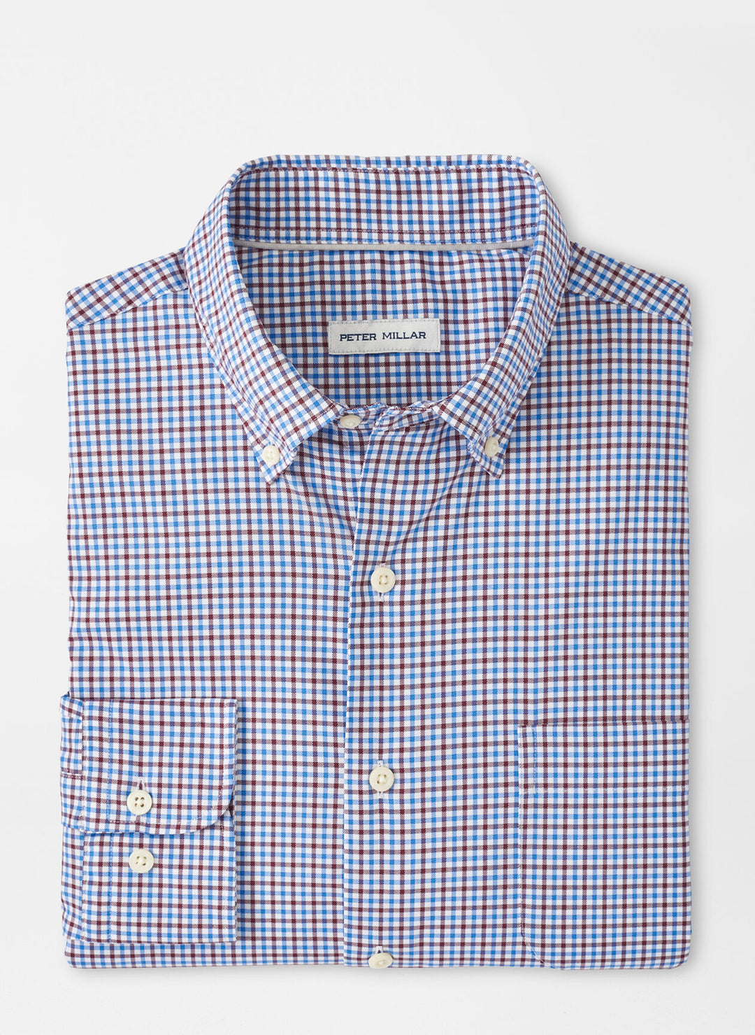 Peter Millar Selby Cotton-Stretch Sport Shirt In Cape Blue