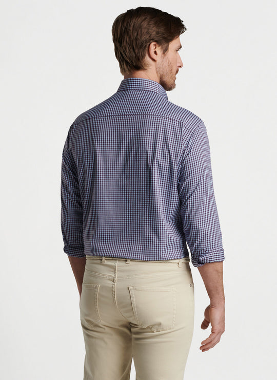 Peter Millar Geary Performance Twill Sport Shirt In In Grapevine