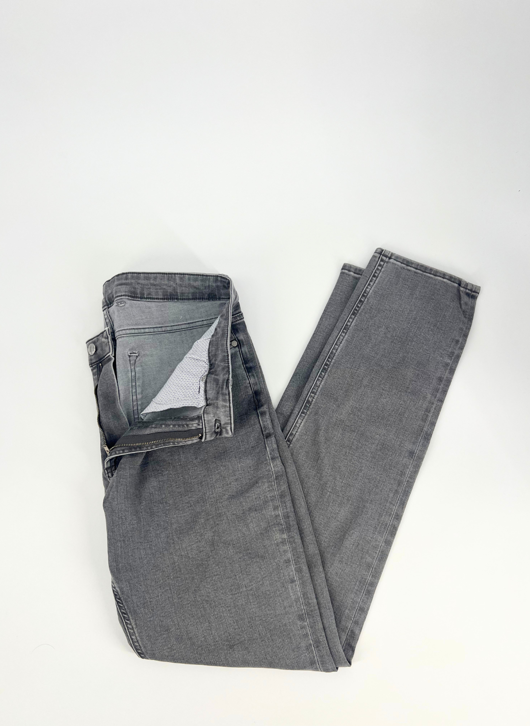 Stretch 5-Pocket Denim Pant in Gale Grey
