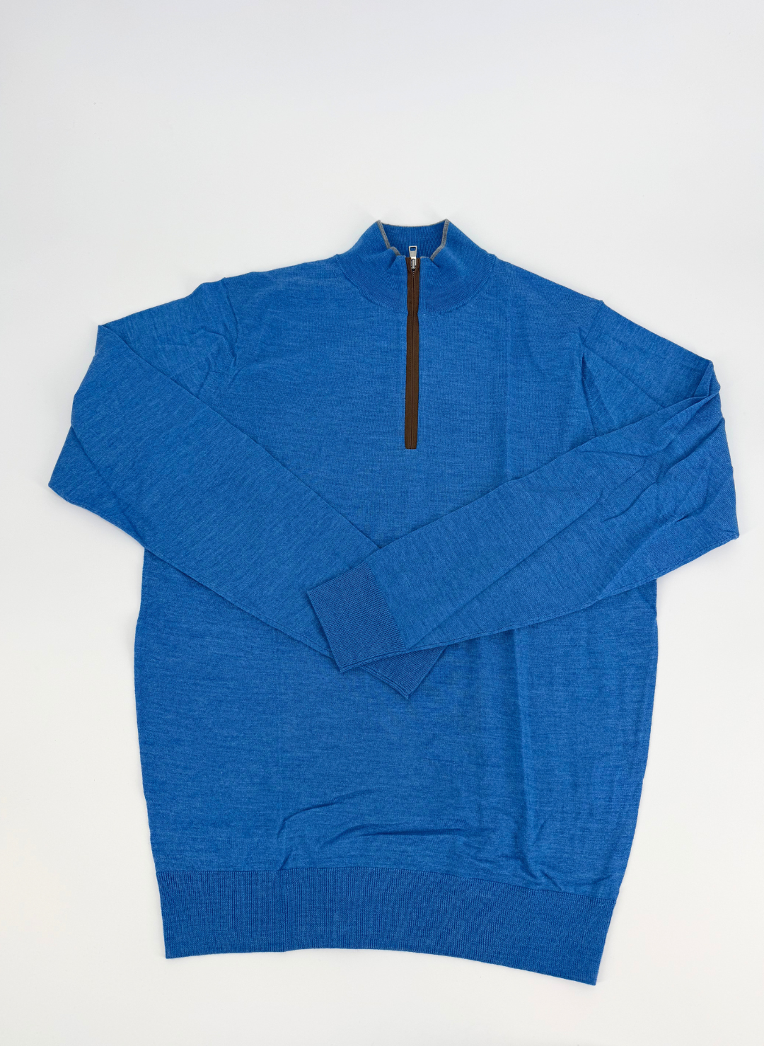 Excursionist Merino Q-Zip Sweater in Blue