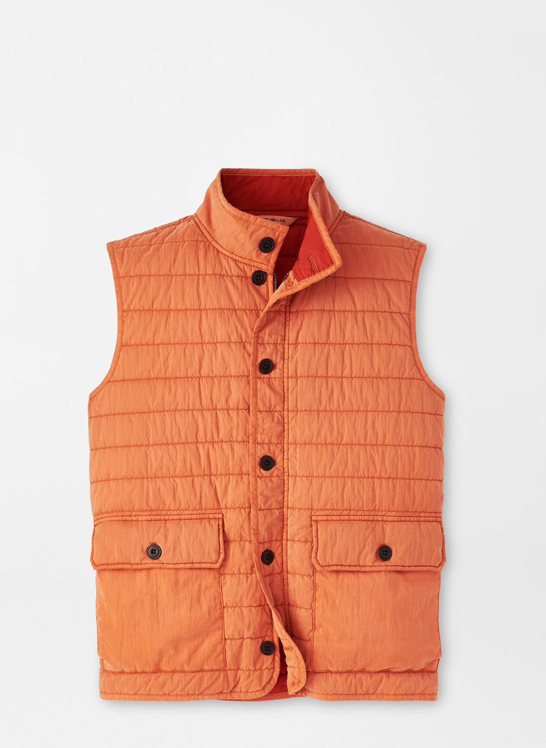 Peter Millar Greenwich Garment-Dyed Vest In Carrot