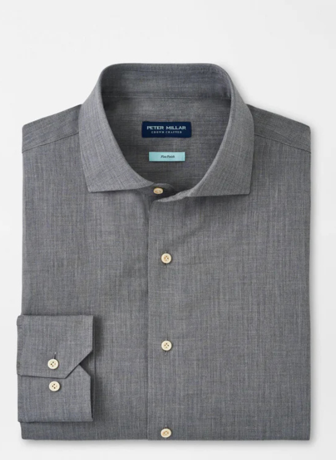 Cumbria Flanella Sport Shirt in Gale Grey