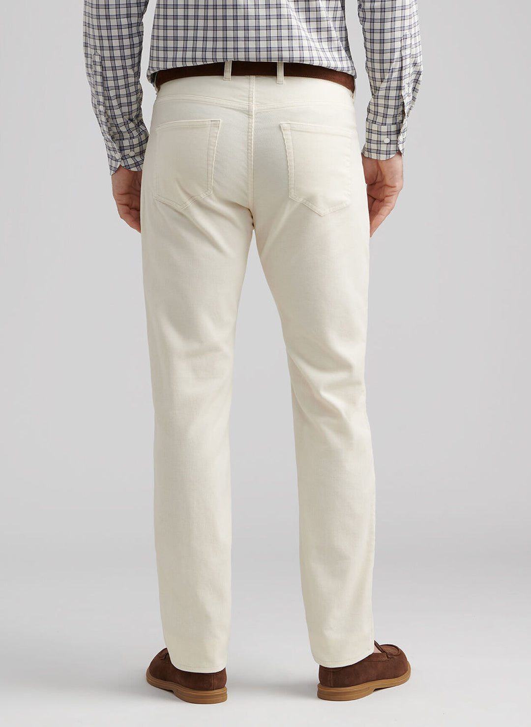 Peter Millar Superior Soft Corduroy Five-Pocket Pant In Ivory