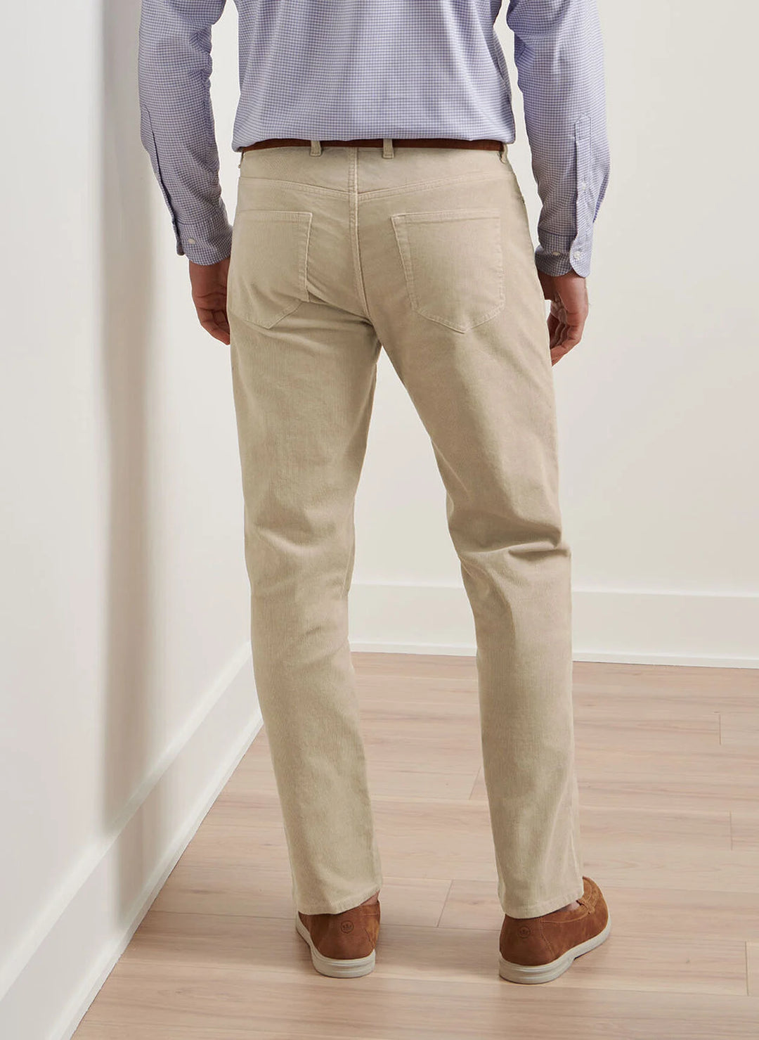 Peter Millar Superior Soft Corduroy Five-Pocket Pant In Stone