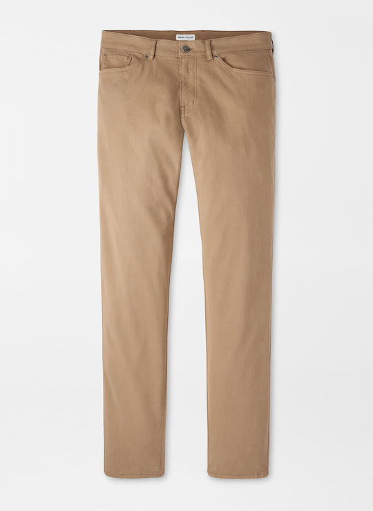 Peter Millar Signature Sateen Five-Pocket Pant In Rye