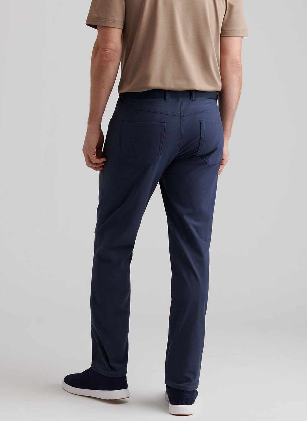 Peter Millar Brevard Performance Flannel Five-Pocket Pant In Navy