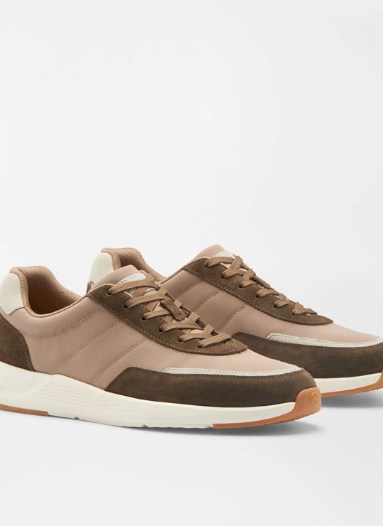 Peter Millar Journeyman Sneaker In Poplar Brown