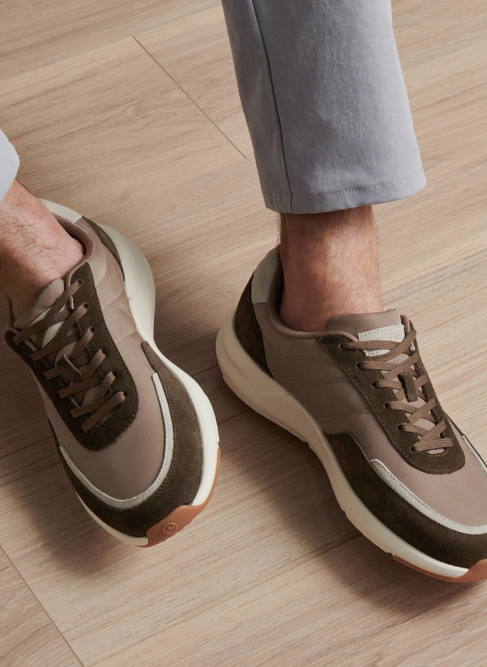 Peter Millar Journeyman Sneaker In Poplar Brown