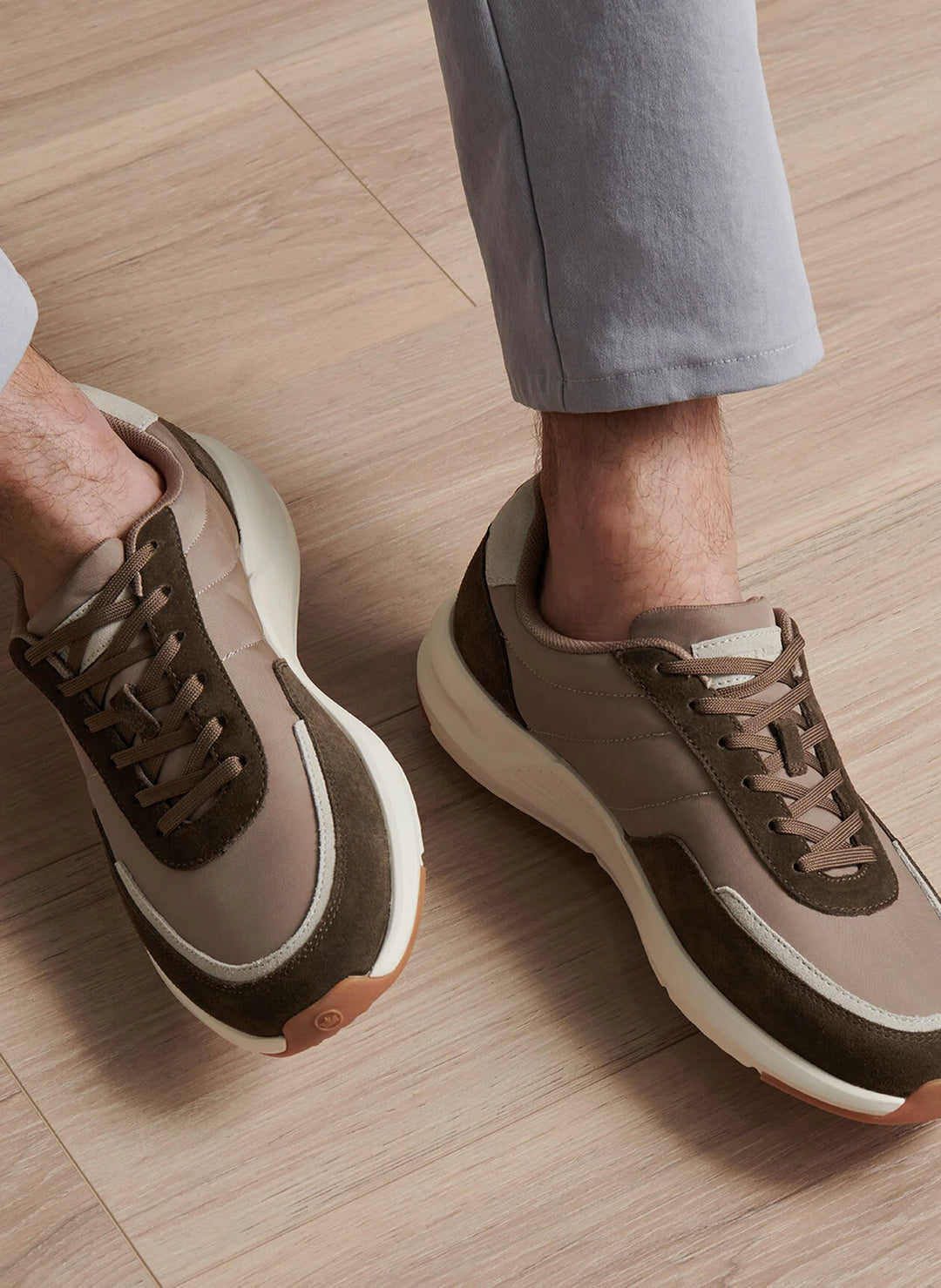 Peter Millar Journeyman Sneaker In Poplar Brown