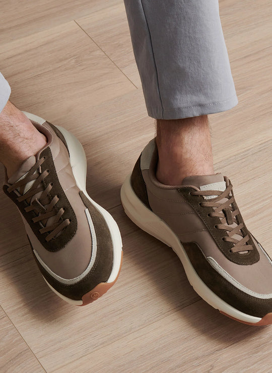 Peter Millar Journeyman Sneaker In Poplar Brown