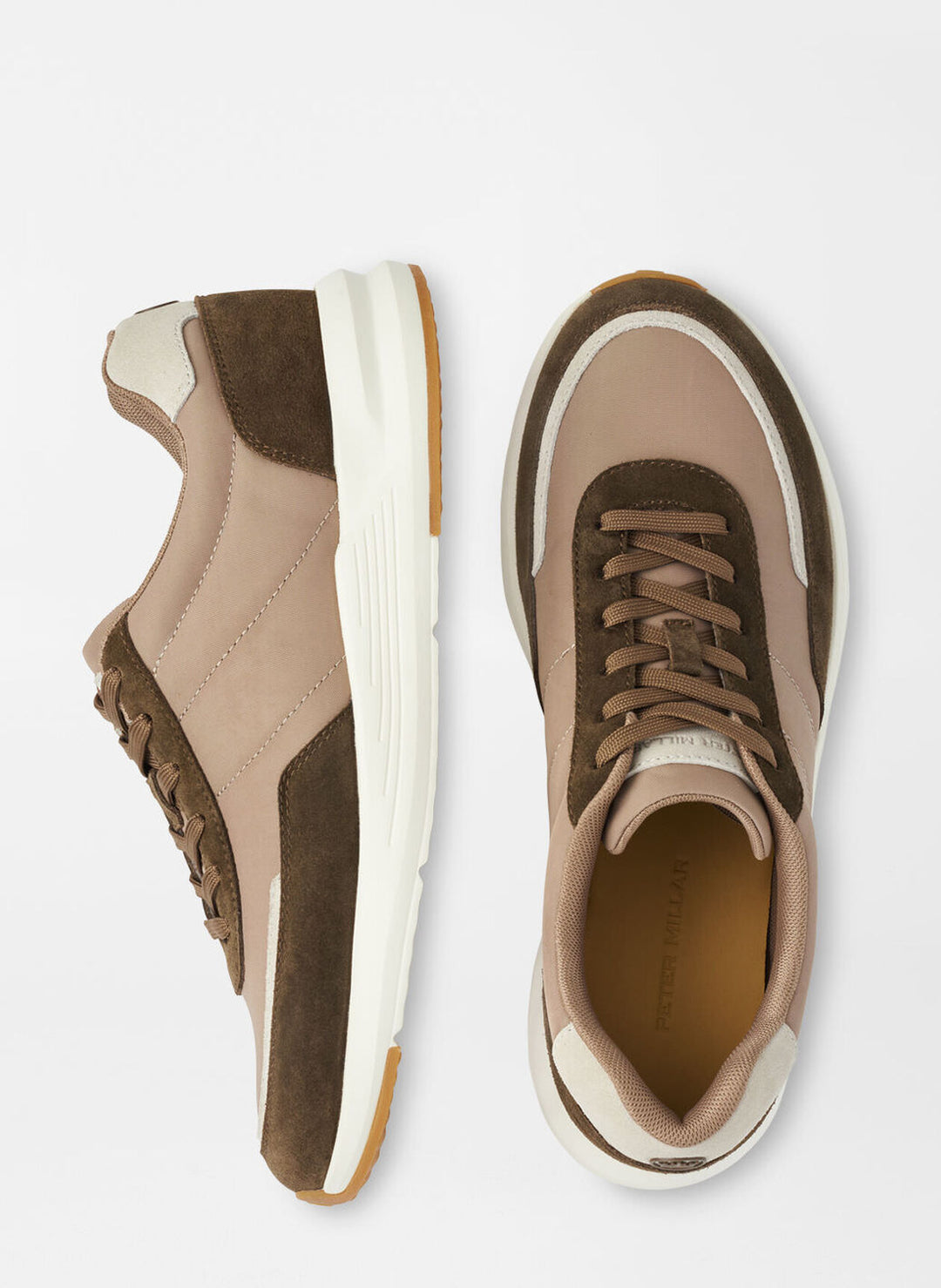 Peter Millar Journeyman Sneaker In Poplar Brown