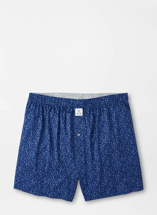 Peter Millar Outlaw Performance Boxer Short In Sport Navy