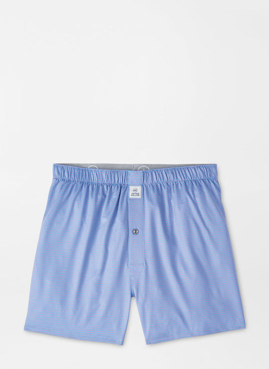 Peter Millar Phoenix Performance Boxer Short In Cottage Blue