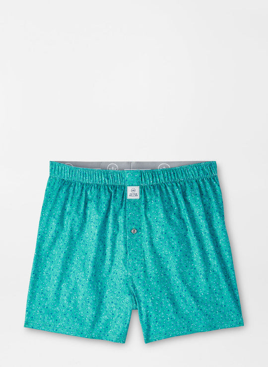 Peter Millar Day Of The Dead Performance Boxer Short In Meadow