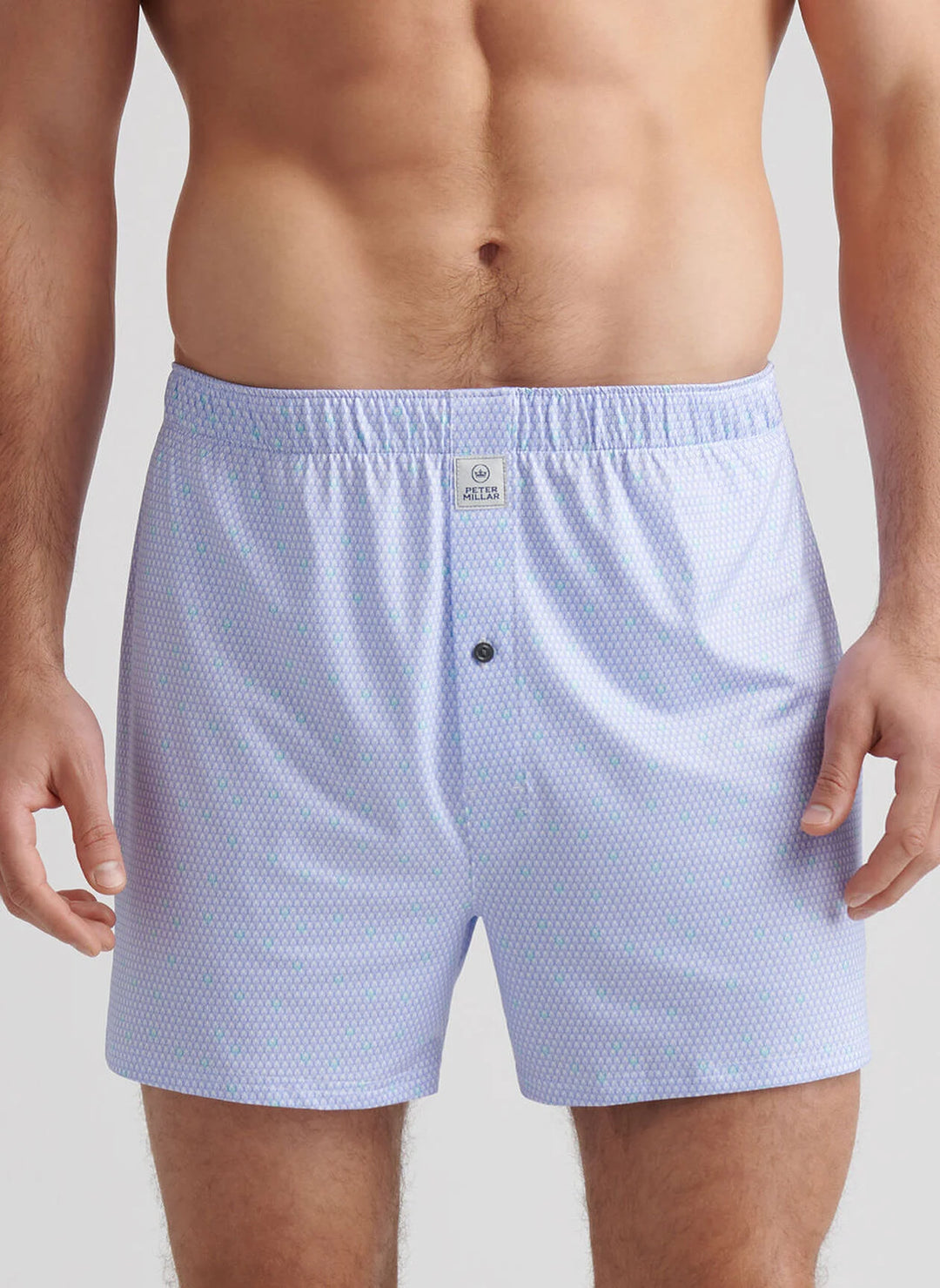 Peter Millar Geo Skull Performance Boxer Short In White