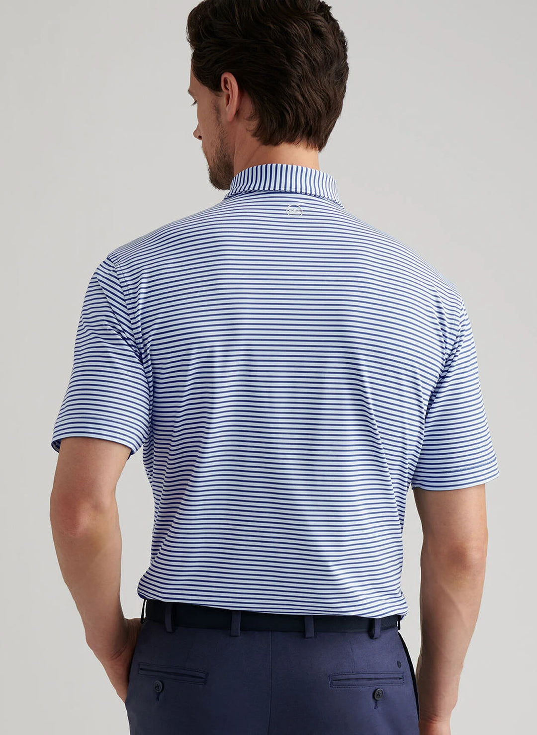 Peter Millar Culver Performance Jersey Polo In Sport Navy