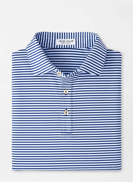 Peter Millar Culver Performance Jersey Polo In Sport Navy