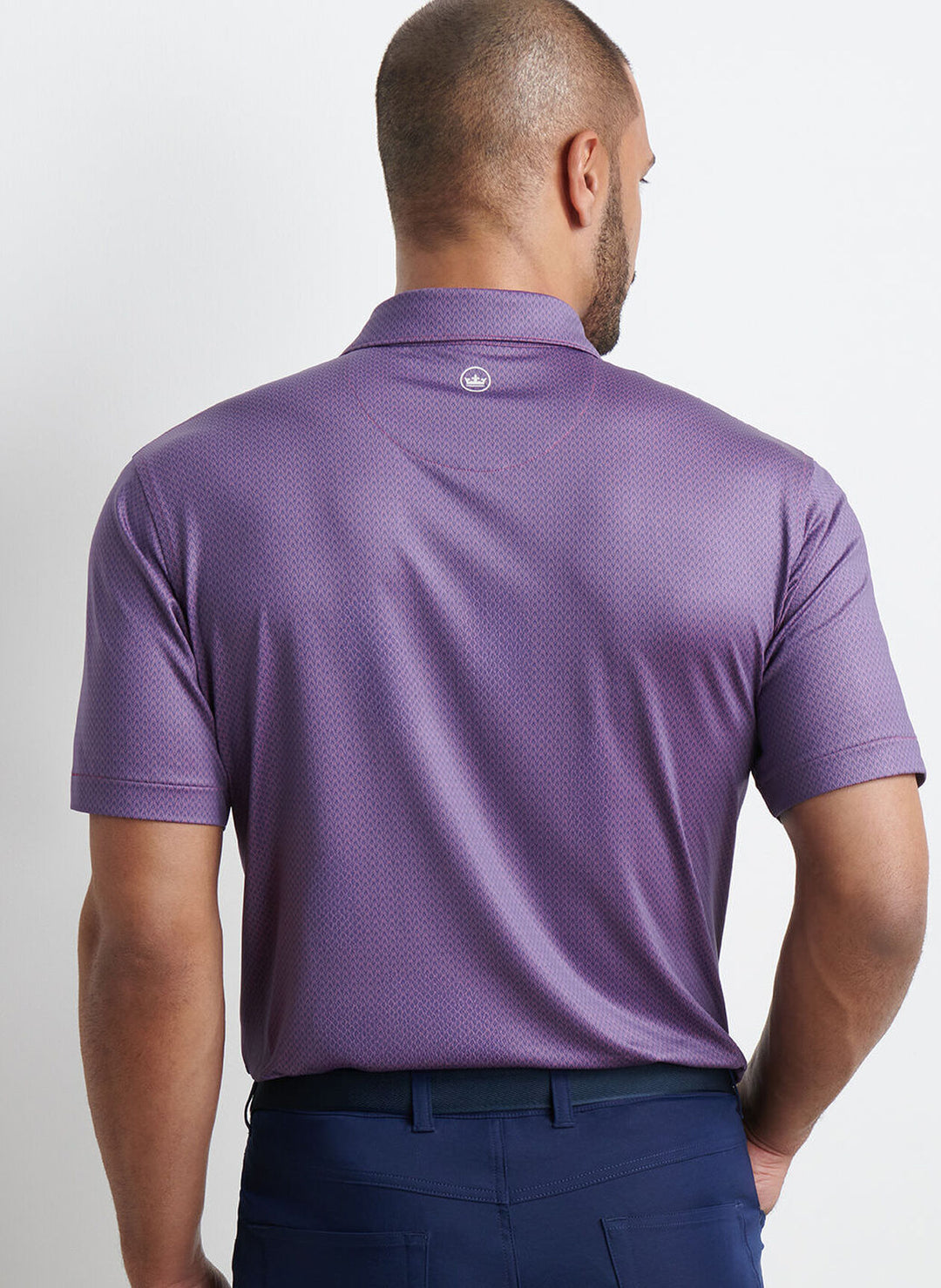 Peter Millar Abbott Performance Jersey Polo In Rosewood