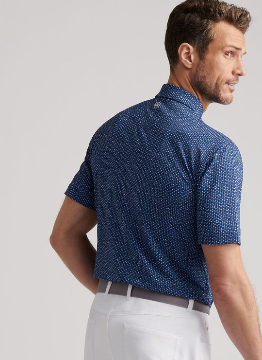 Peter Millar Sidecar Performance Jersey Polo In Navy