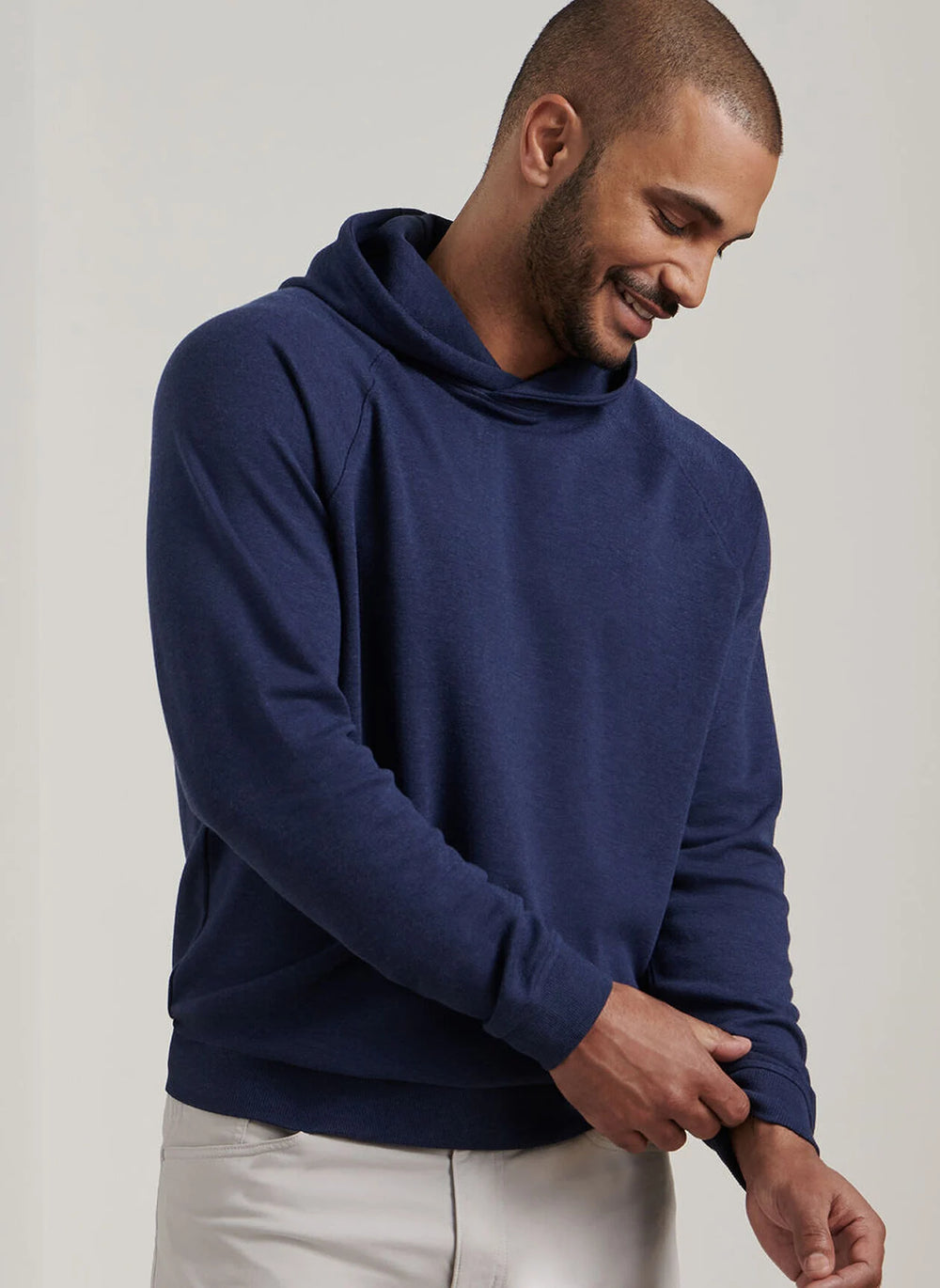 Peter Millar Crown Comfort Knit Hoodie In Navy