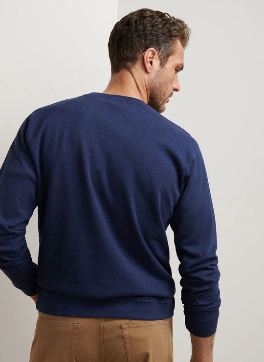 Peter Millar Crown Comfort Knit Crew In Navy
