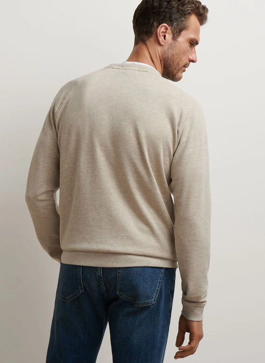 Peter Millar Crown Comfort Knit Crew In Stone