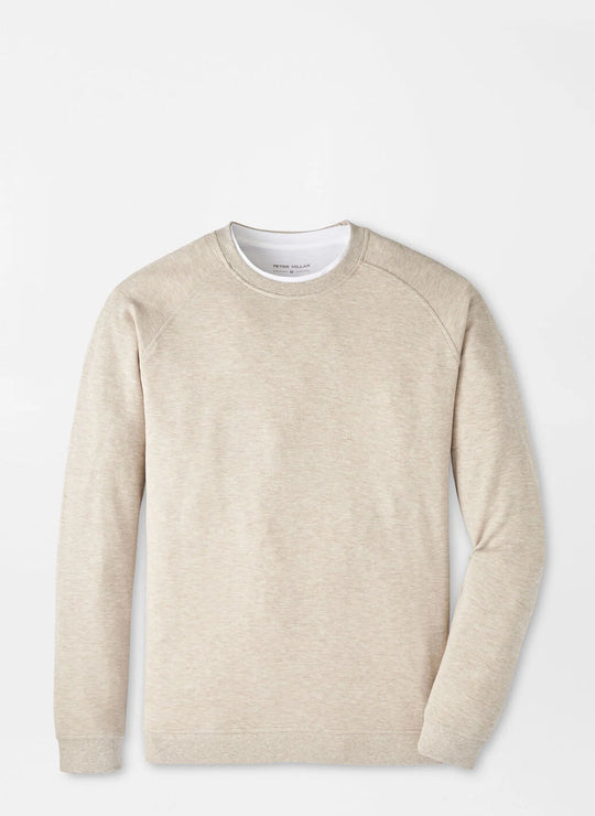 Peter Millar Crown Comfort Knit Crew In Stone