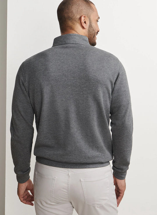 Peter Millar Crown Comfort Pullover In Charcoal
