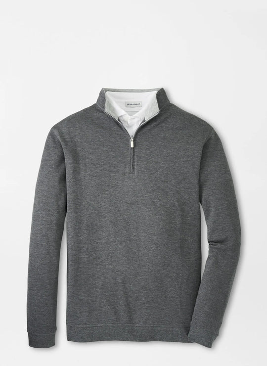 Peter Millar Crown Comfort Pullover In Charcoal