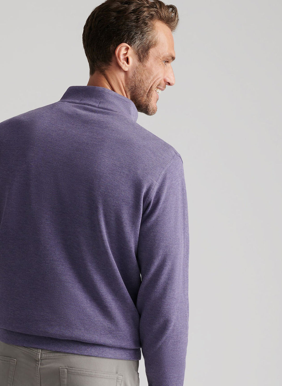Peter Millar Crown Comfort Pullover In Deep Violet
