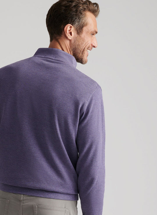 Peter Millar Crown Comfort Pullover In Deep Violet
