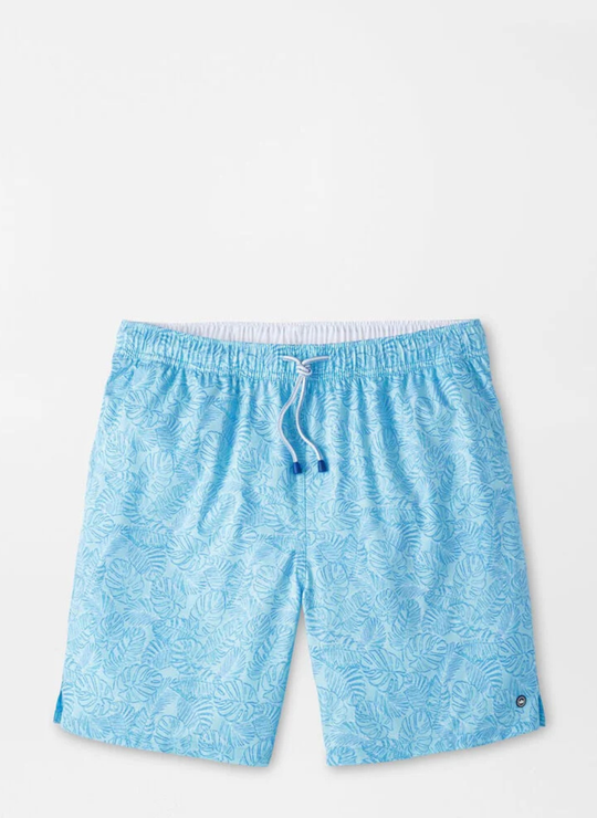 Peter Millar Tropics Swim Trunk In Cabana Blue