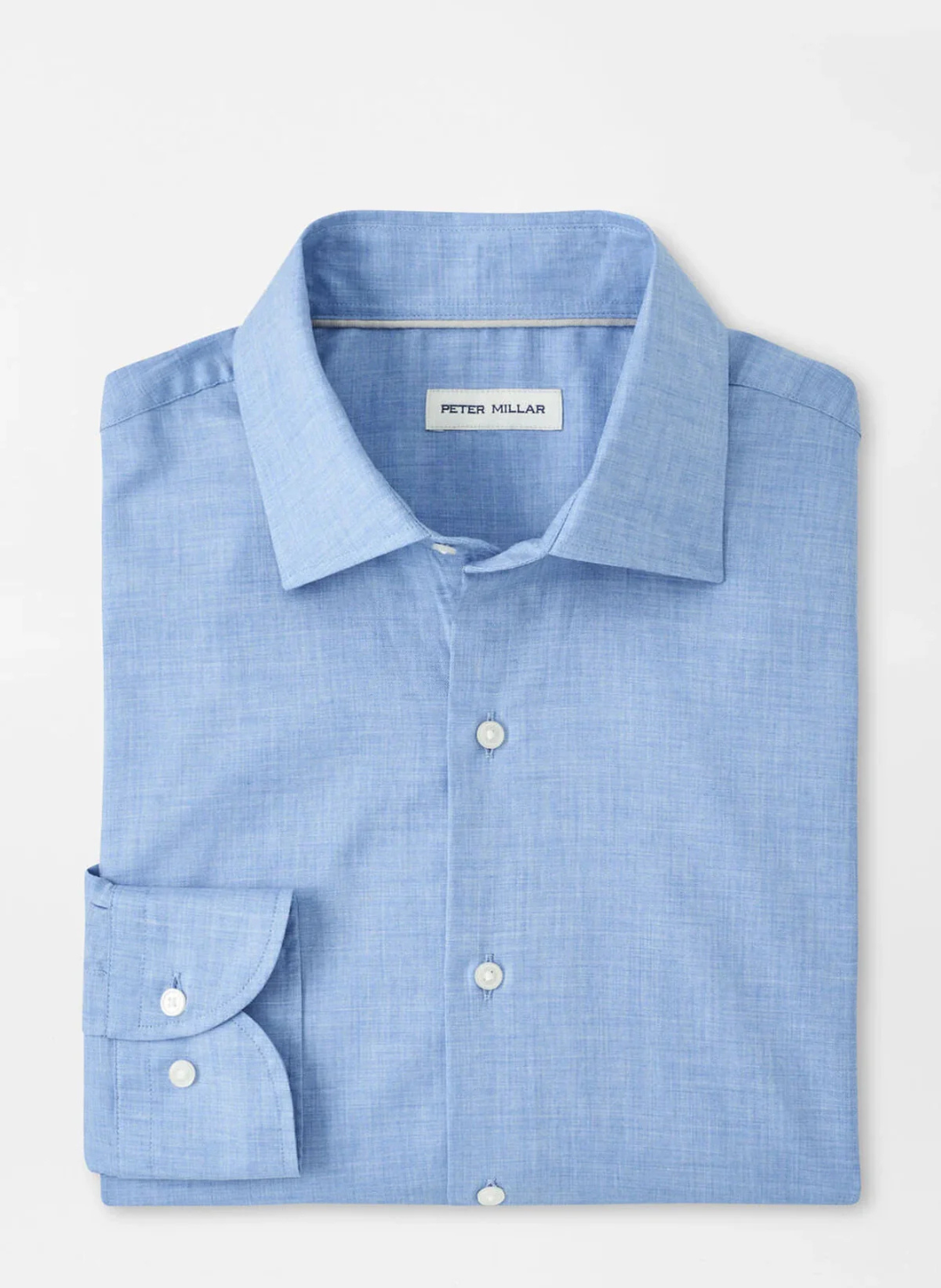 Highlands Soft Twill Cotton Sport Shirt in Ruddy Blue