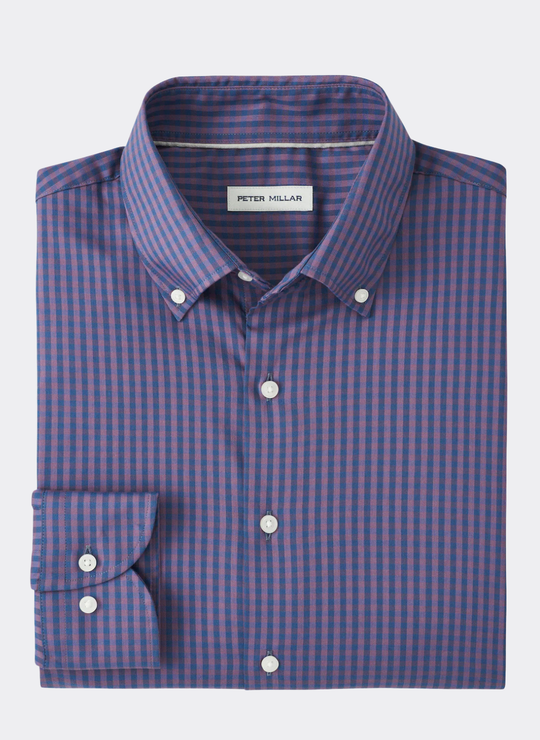 Conway Crown Lite Cotton Stretch Sport Shirt in Parisian Fig