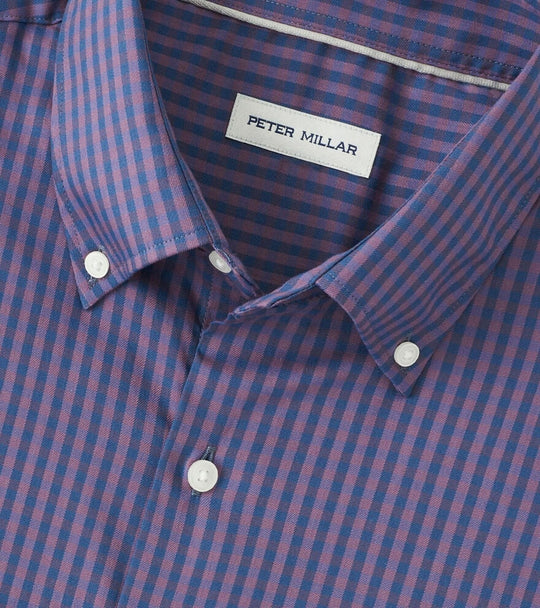 Conway Crown Lite Cotton Stretch Sport Shirt in Parisian Fig