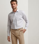 Lenox Crown Lite Cotton-Stretch Sport Shirt in White
