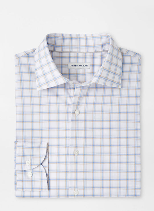 Peter Millar Lenox Crown Lite Cotton-Stretch Sport Shirt In White